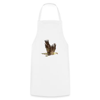 Oiseau - Tablier de cuisine - blanc - Devant - AI Model Male 185 dark (185cm)
