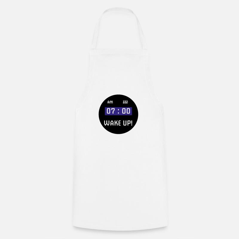Alarm clock - Cooking Apron - white