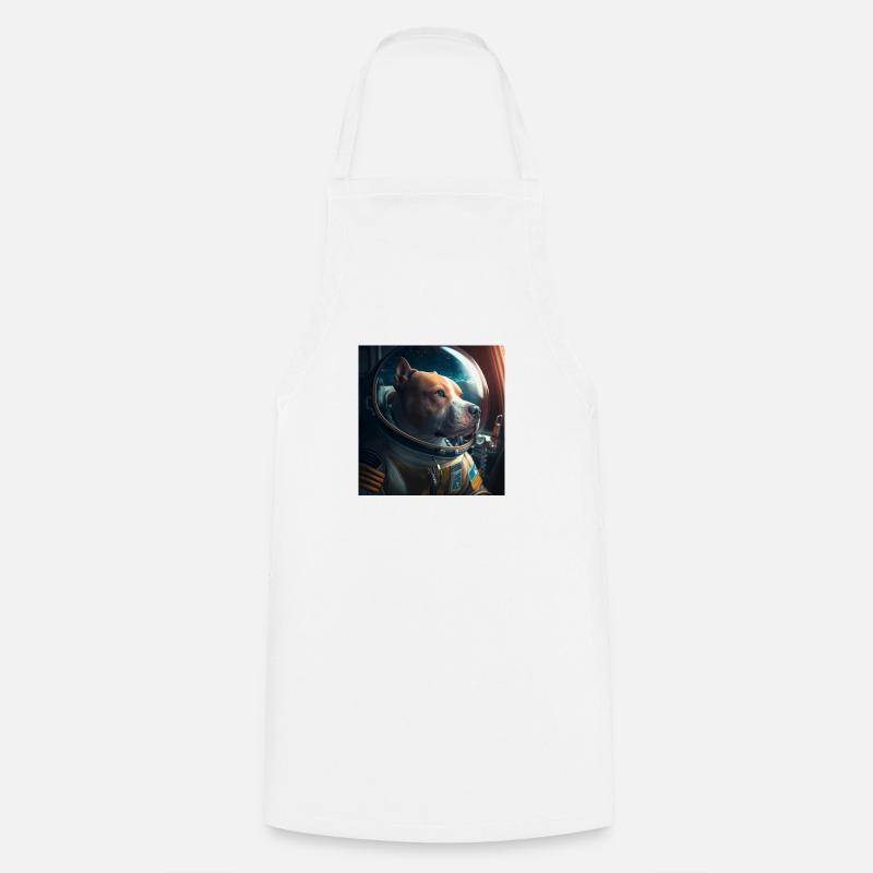 PitBull astronaute - Tablier de cuisine - blanc