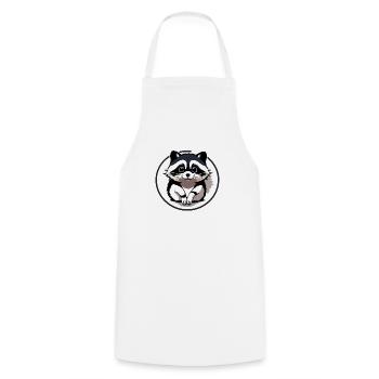 Waschbären süßer Cartoon Waschbär 26 - Kochschürze - Weiß - Vorne - AI Model Male 185 dark (185cm)