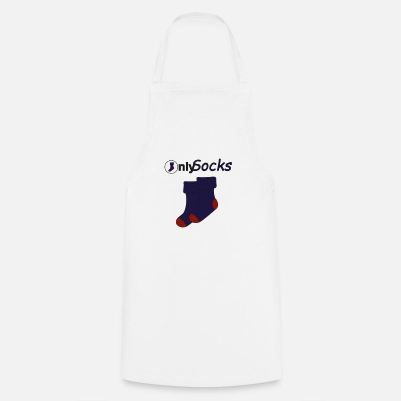 Only Socks - Cooking Apron - white