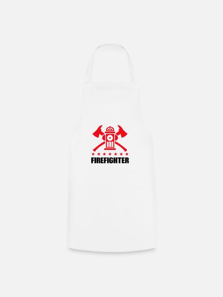 firefighter feuerwehr - Kochschürze - Weiß
