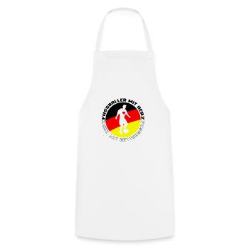 fussballer mit herz deutschland 3 - Kochschürze - Weiß - Vorne - AI Model Male 185 dark (185cm)