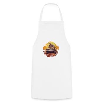 cars  8 - Tablier de cuisine - blanc - Devant - AI Model Male 185 dark (185cm)