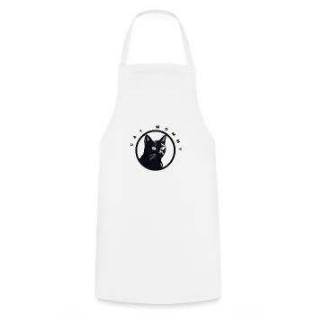 Maman chat - Tablier de cuisine - blanc - Devant - AI Model Male 185 dark (185cm)