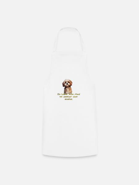 Shitzu Puppy - Kochschürze - Weiß