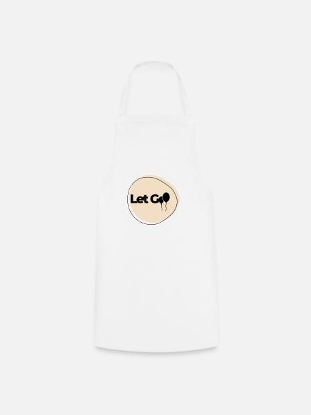 Let Go - Cooking Apron - white