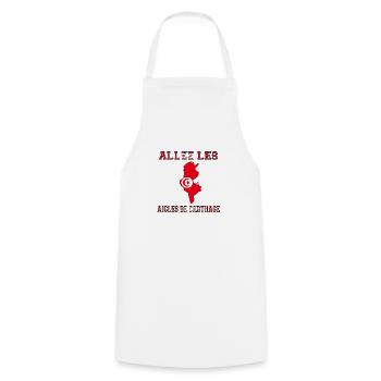 Allez LES Aigles de Carthage Maillot de Pied - Tablier de cuisine - blanc - Devant - AI Model Male 185 dark (185cm)