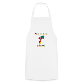 Allez Les Mambas Maillot de Pied Os Mambas - Tablier de cuisine - blanc - Devant - AI Model Male 185 dark (185cm)