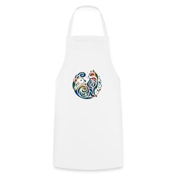 chat chat chats animal de compagnie mignonne animal mignon - Tablier de cuisine - blanc - Devant - AI Model Male 185 dark (185cm)