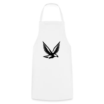 Aigle, faucon, symbole volant, armoiries, vecteur, vecteur - Tablier de cuisine - blanc - Devant - AI Model Male 185 dark (185cm)