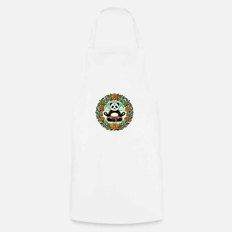 Zen Panda Ours - Tablier de cuisine - blanc