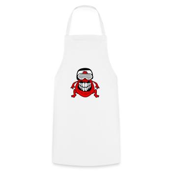 DJ Horror Monster Alien Alien Party Music - Cooking Apron - white - Front - AI Model Male 185 dark (185cm)