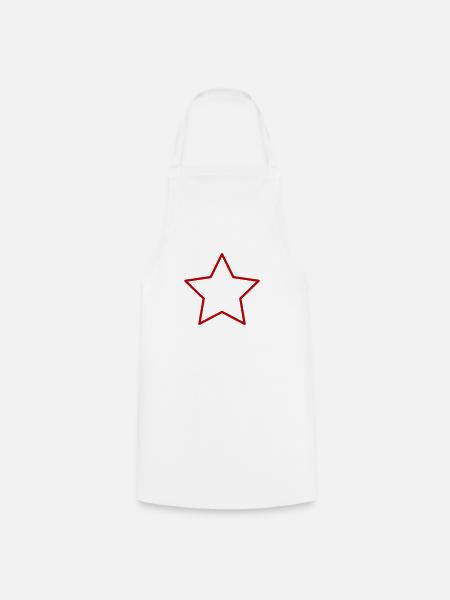 stern - Kochschürze - Weiß