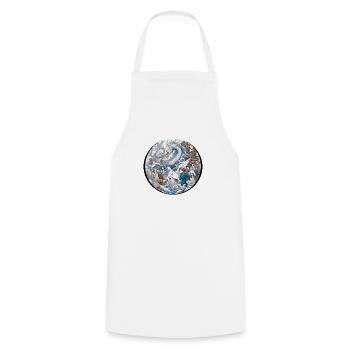 Dragon adventure - Tablier de cuisine - blanc - Devant - AI Model Male 185 dark (185cm)