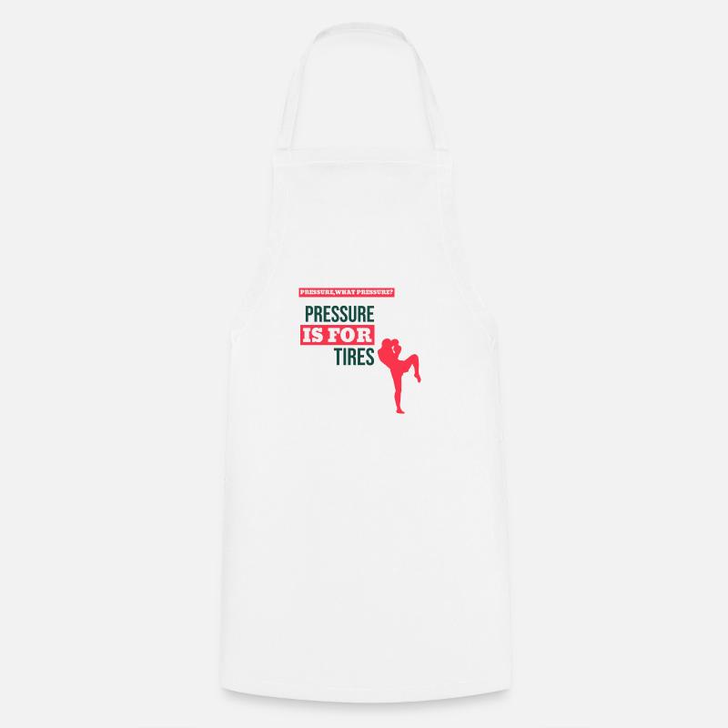 Pression pour les pneus Motivation Top - Tablier de cuisine - blanc