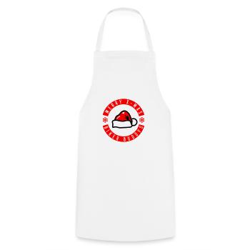Merry X-Mas Biker Buddies - Cooking Apron - white - Front - AI Model Male 185 dark (185cm)