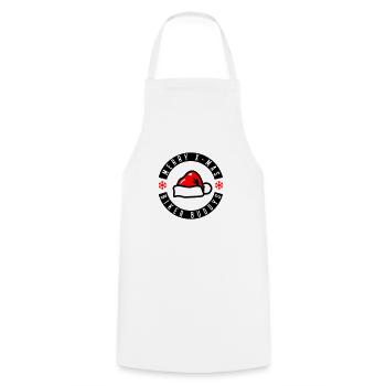 Merry X-Mas Biker Buddies - Cooking Apron - white - Front - AI Model Male 185 dark (185cm)