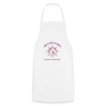 Kind Inspirational Daily Quote T-shirt for Mom - Cooking Apron - white - Front - AI Model Male 185 dark (185cm)