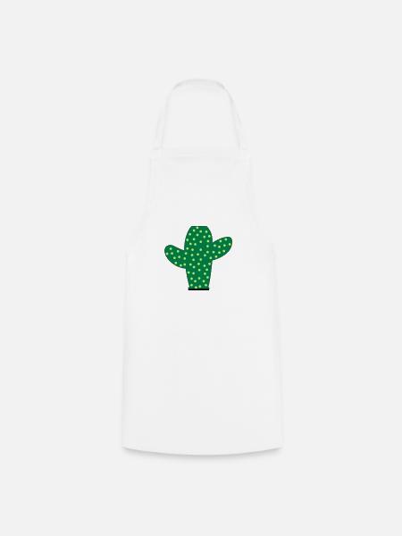 Prickly Cactus - Cooking Apron - white