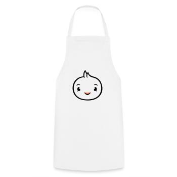 Bird Face Head Duck Cute Cute Friendly - Cooking Apron - white - Front - AI Model Male 185 dark (185cm)