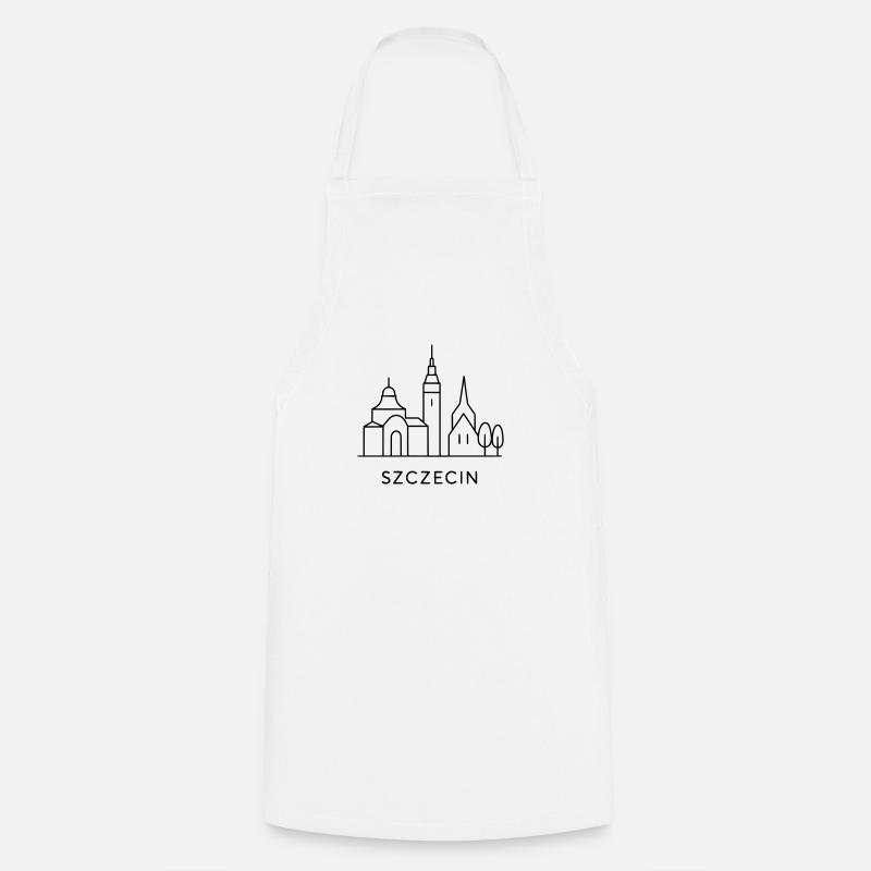Architecture minimaliste de Szczecin - Tablier de cuisine - blanc