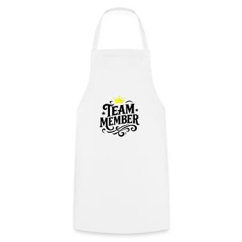 Team Member Group - Cooking Apron - white - Front - AI Model Male 185 dark (185cm)