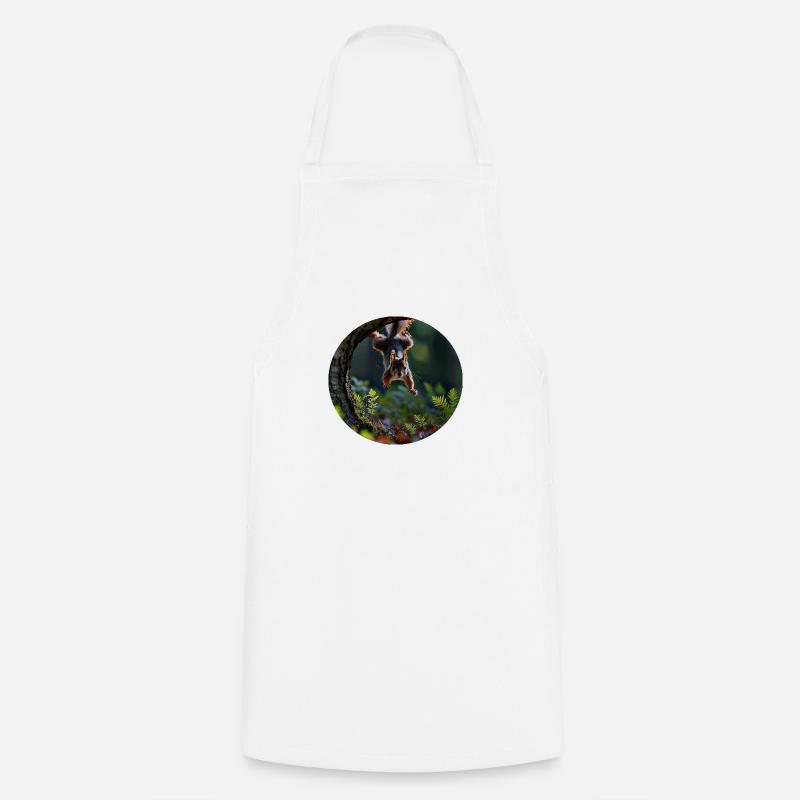 ÉCUREUIL - Tablier de cuisine - blanc