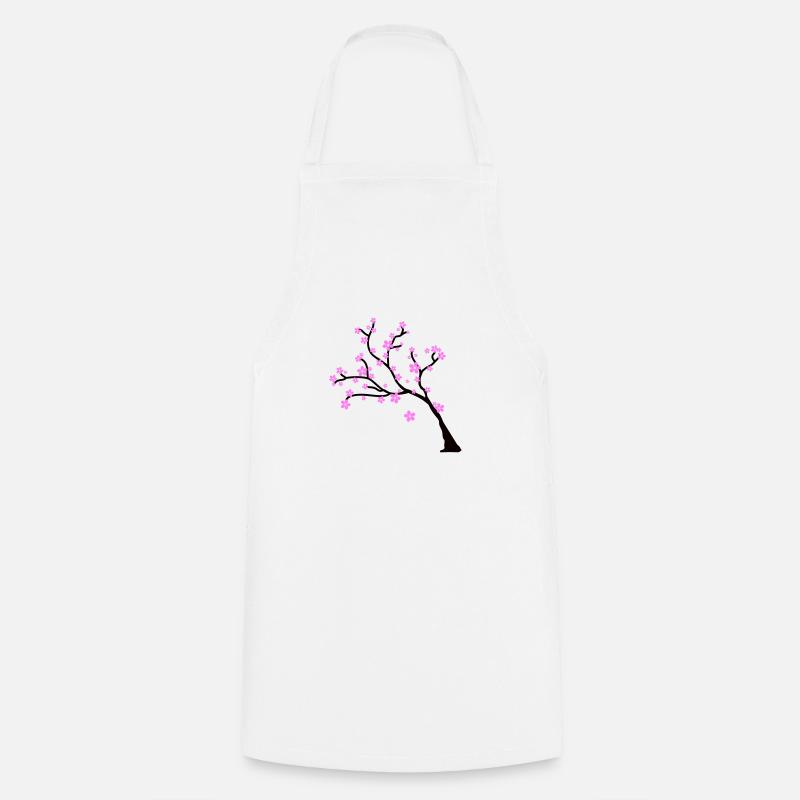 arbre de fleurs - Tablier de cuisine - blanc