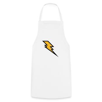 Lightning - Cooking Apron - white - Front - AI Model Male 185 dark (185cm)