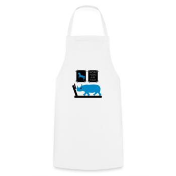motivation - Cooking Apron - white - Front - AI Model Male 185 dark (185cm)