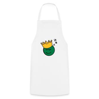 Peas king sleep - Cooking Apron - white - Front - AI Model Male 185 dark (185cm)