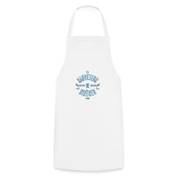 sauveteur de sirenes 2 - Tablier de cuisine - blanc - Devant - AI Model Male 185 dark (185cm)