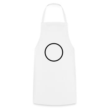 kreis Outline - Kochschürze - Weiß - Vorne - AI Model Male 185 dark (185cm)