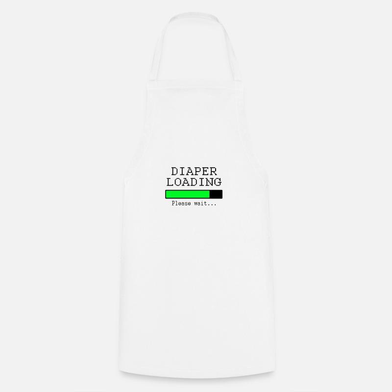 diaper loading - Tablier de cuisine - blanc