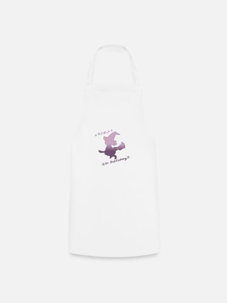 Hexe in Ausbildung Baby Langarmshirt - Kochschürze - Weiß