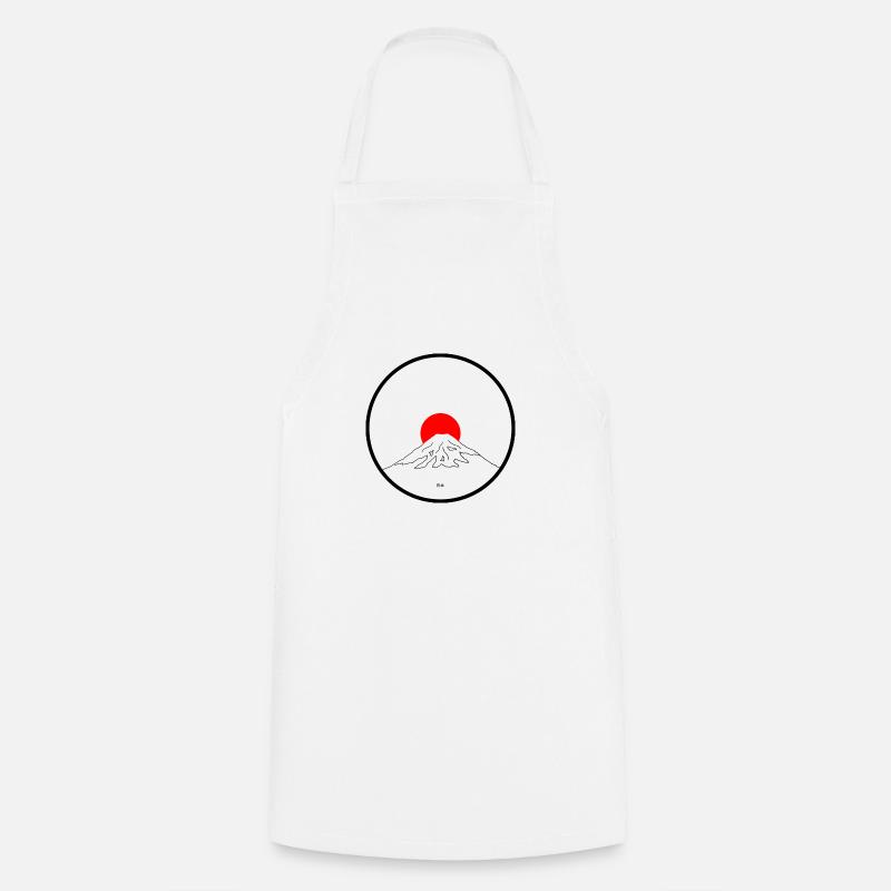 Mont Fuji - Tablier de cuisine - blanc