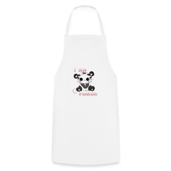 Je suis Panda - Tablier de cuisine - blanc - Devant - AI Model Male 185 dark (185cm)
