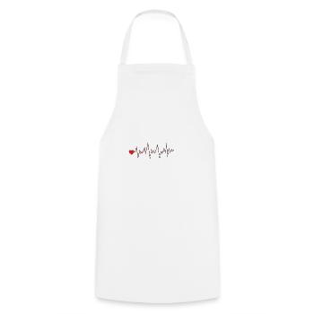 Hearts de - Kochschürze - Weiß - Vorne - AI Model Male 185 dark (185cm)