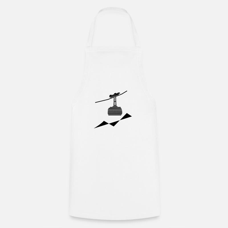 téléphérique 4 - Tablier de cuisine - blanc