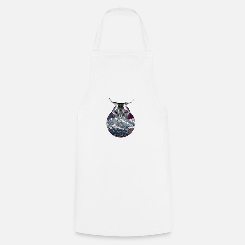Mountain Demon dans Alternative Circle Gift - Tablier de cuisine - blanc