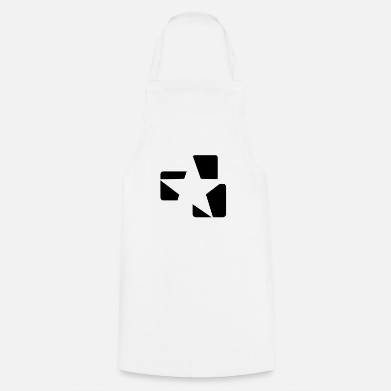 Star / Etoile / Estrella - Tablier de cuisine - blanc