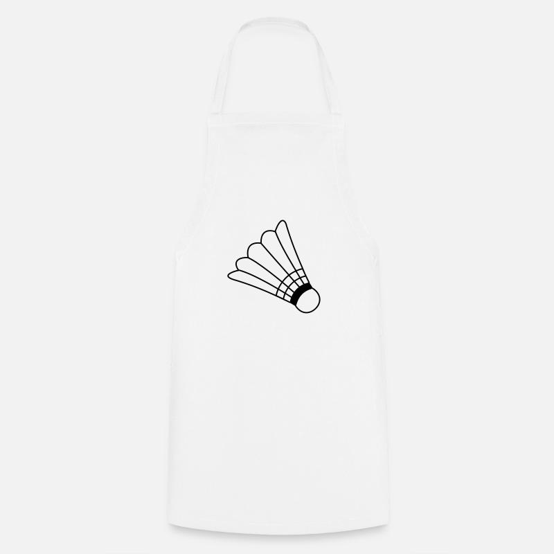 Badminton - Tablier de cuisine - blanc