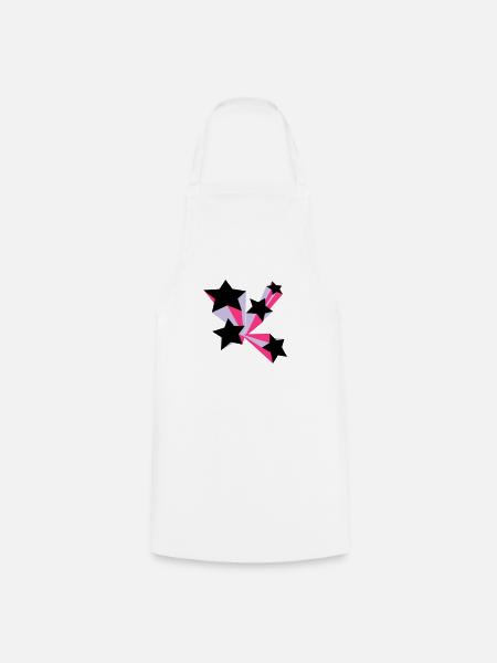 Sterne 3D - Tablier de cuisine - blanc