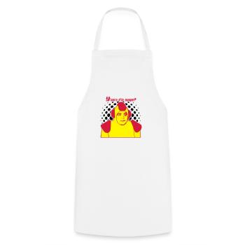 y'aura d'la soupe jacques villeret - Tablier de cuisine - blanc - Devant - AI Model Male 185 dark (185cm)
