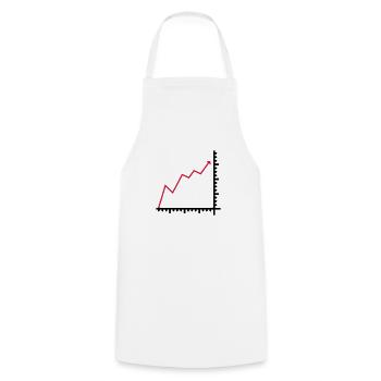 Diagramm - Kochschürze - Weiß - Vorne - AI Model Male 185 dark (185cm)