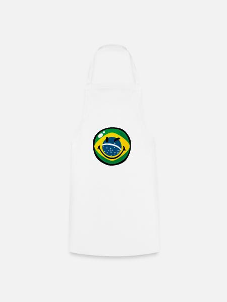 Smiley Brazil - Kochschürze - Weiß