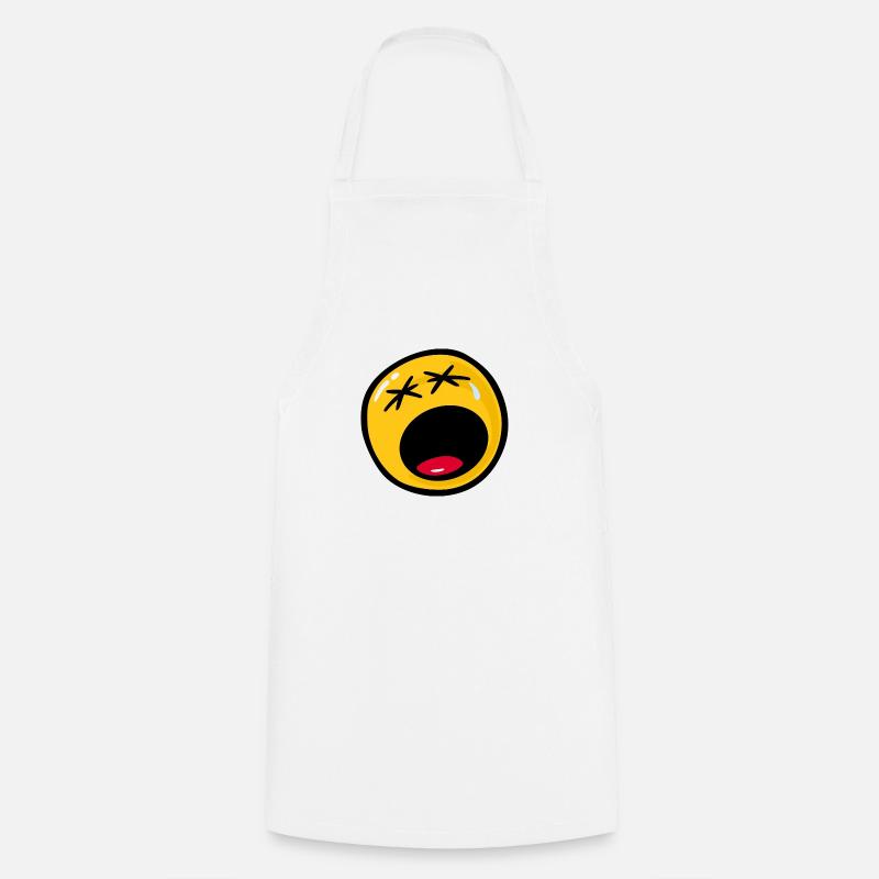 Smiley Sadness Miserable - Kochschürze - Weiß