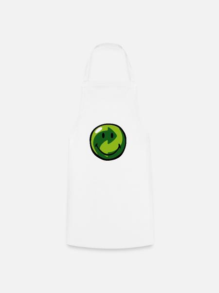 Smiley Recyclable - Kochschürze - Weiß