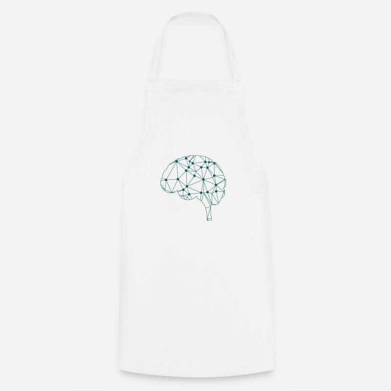 Linear Brain - Tablier de cuisine - blanc